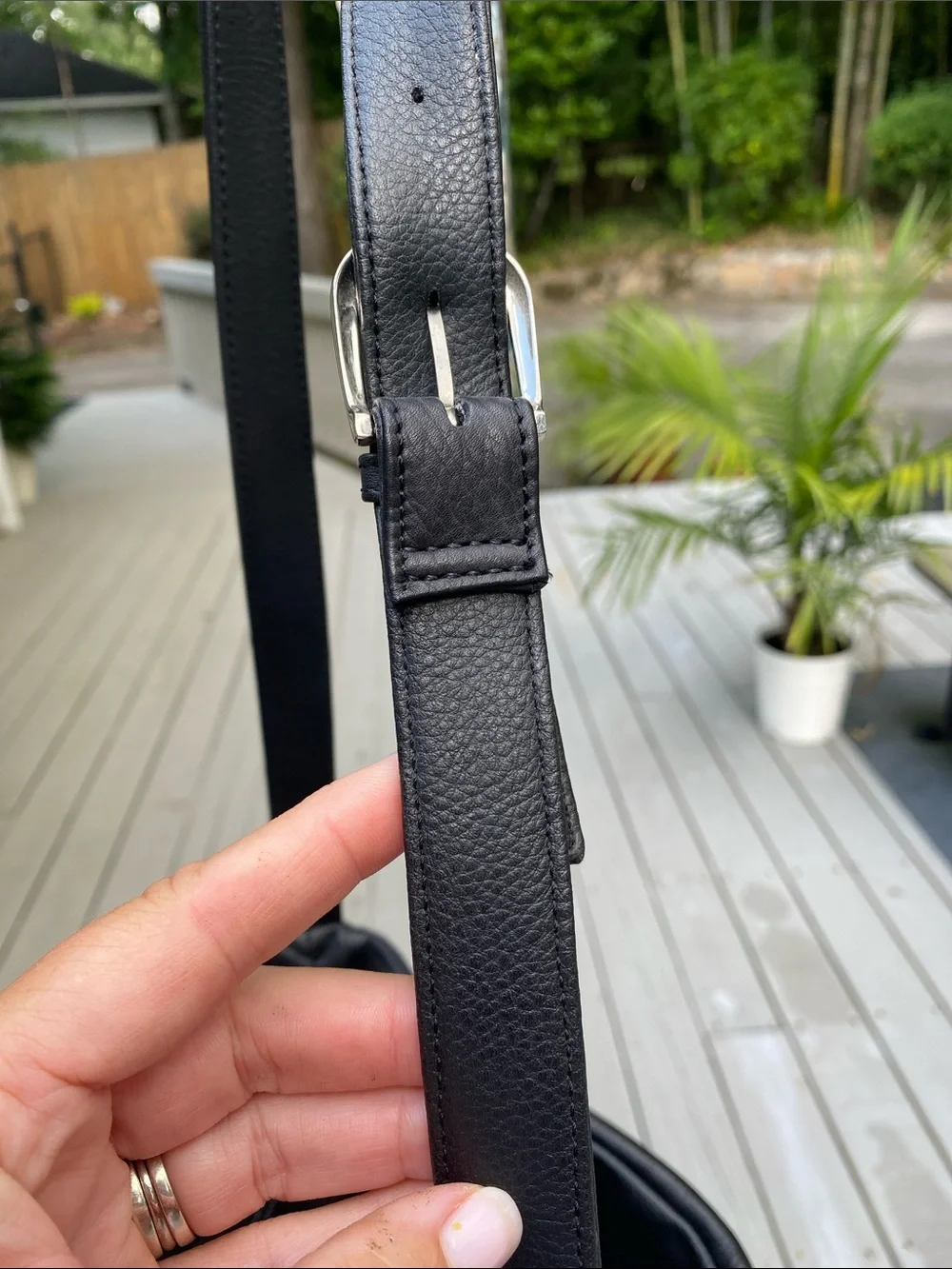 Relativity Black Leather Hobo Shoulder Bag
